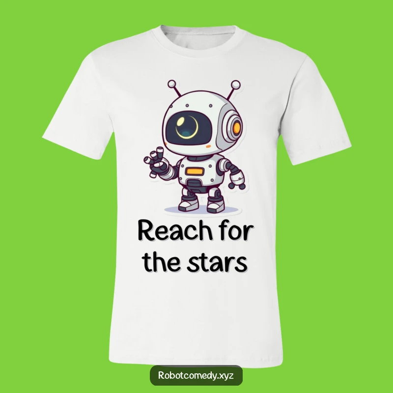 Funny Robot Arm T-Shirt - Playful Glowing Eye Apparel Gift